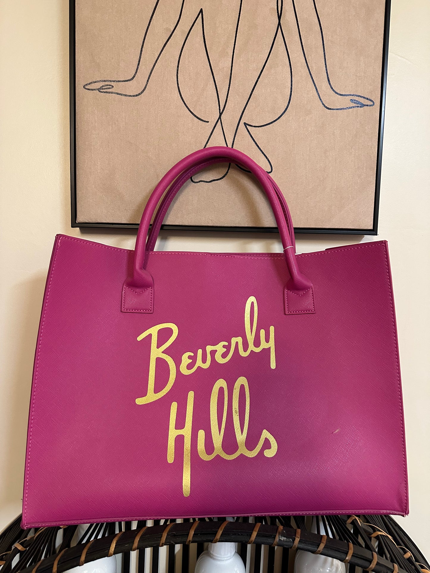 Beverly Hills Pink Tote
